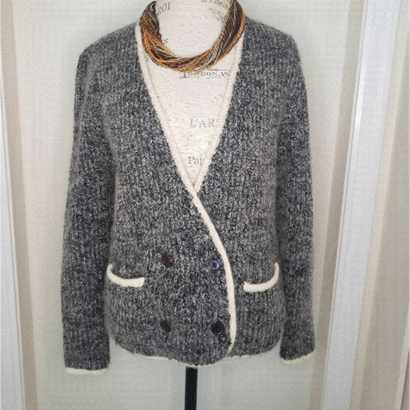 Vintage HBC Mohair Knit Cardigan - Picture 1 of 7